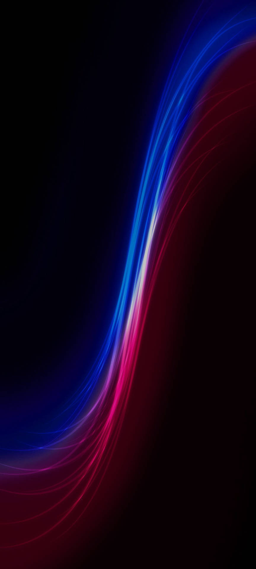Samsung A51 Blue And Pink Neon Waves Background
