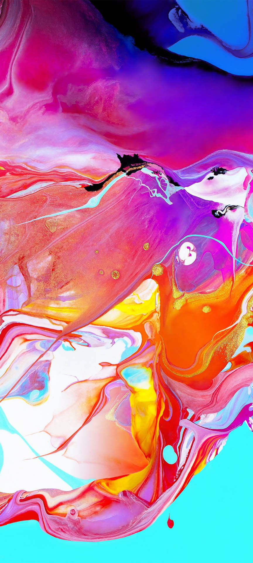 Samsung A51 Colorful Abstract Painting Background