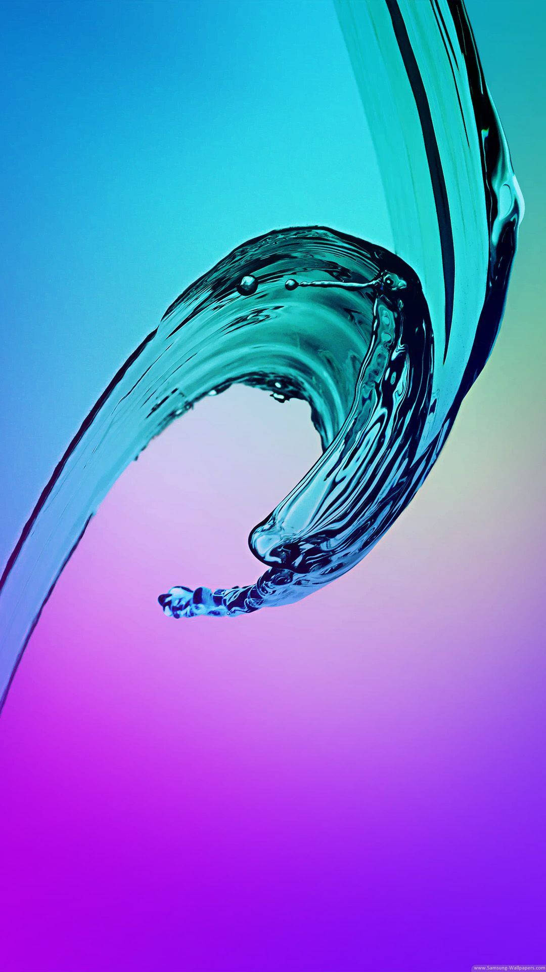 Samsung A51 Water Wave Blue And Purple Aesthetic