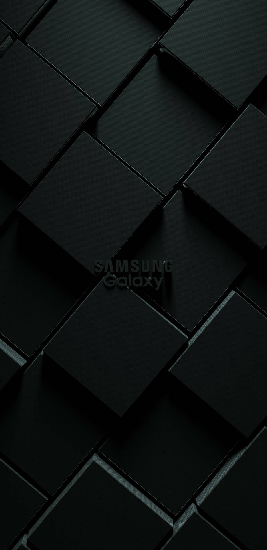 Samsung Galaxy 3d Dark Aesthetic Cubes Background