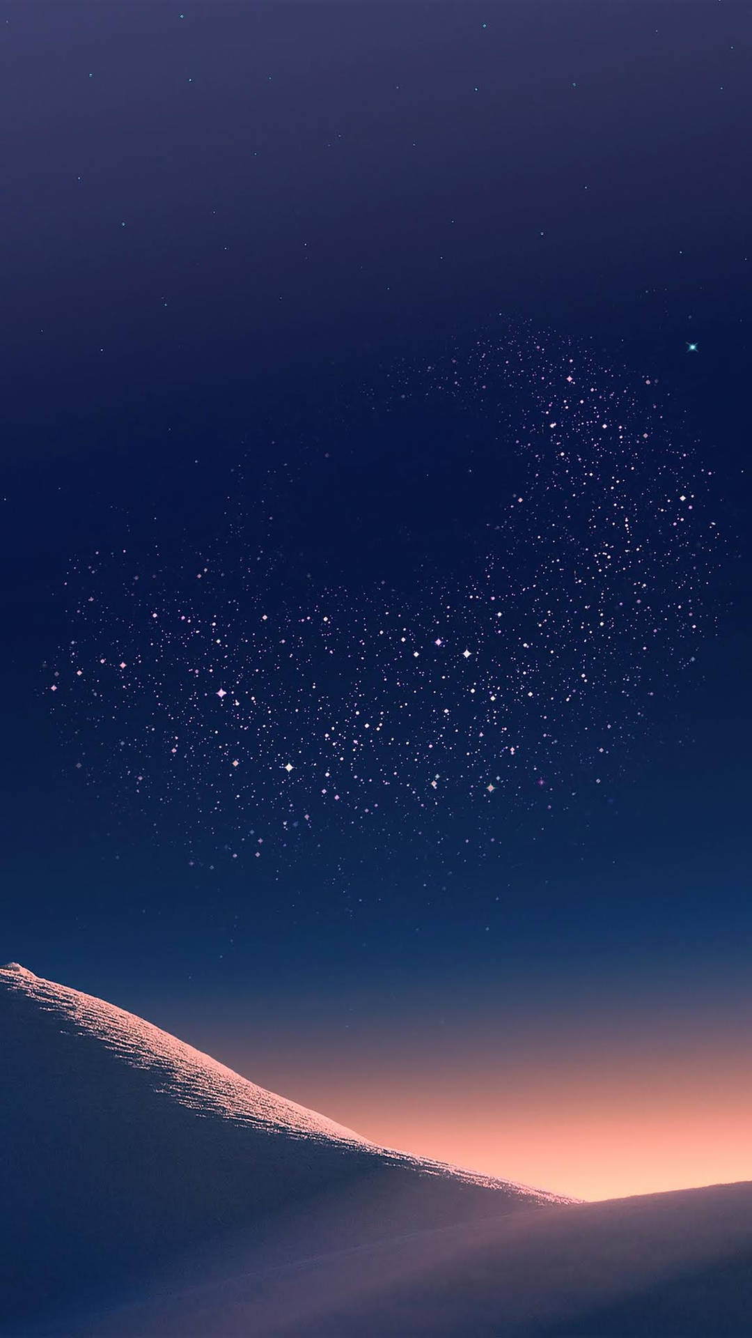 Samsung Galaxy 4k Starry Night Sand Hills Background