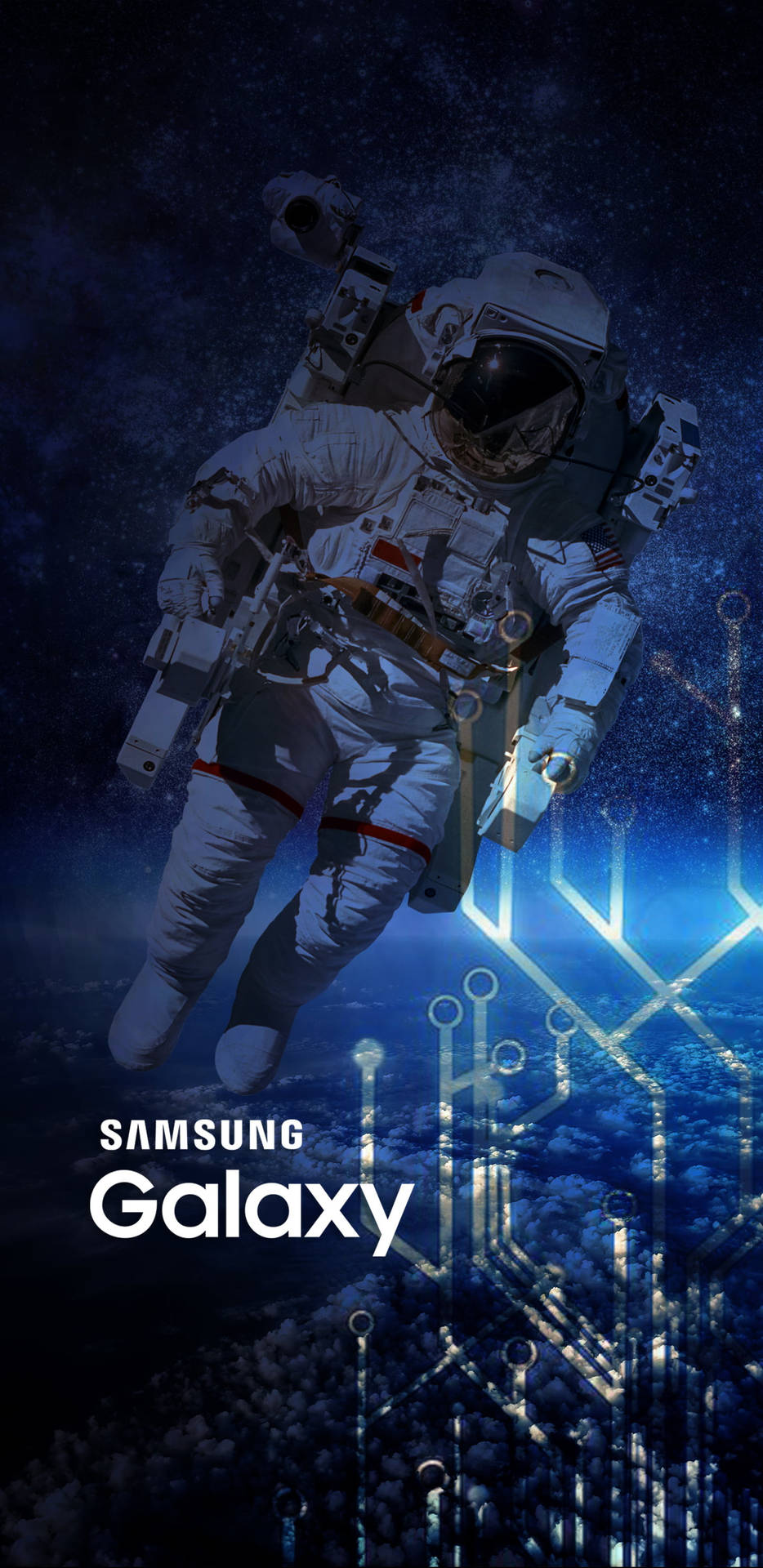 Samsung Galaxy Astronaut In Space Background