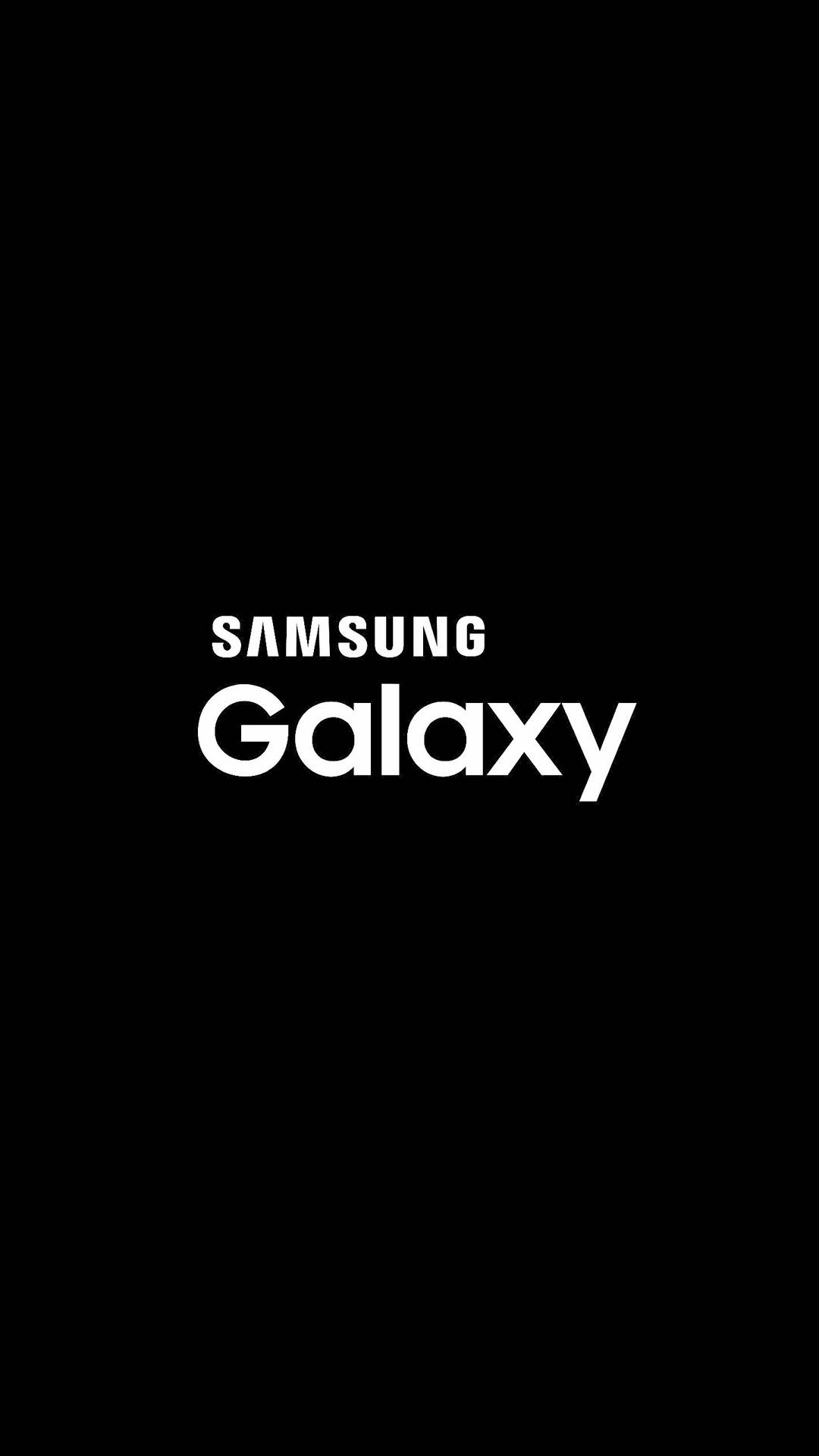 Samsung Galaxy Black And White Logo Background