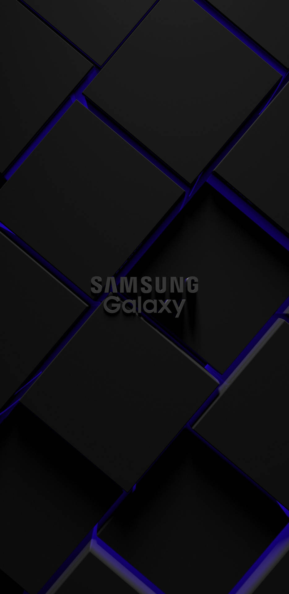 Samsung Galaxy Cubes Purple Light Background