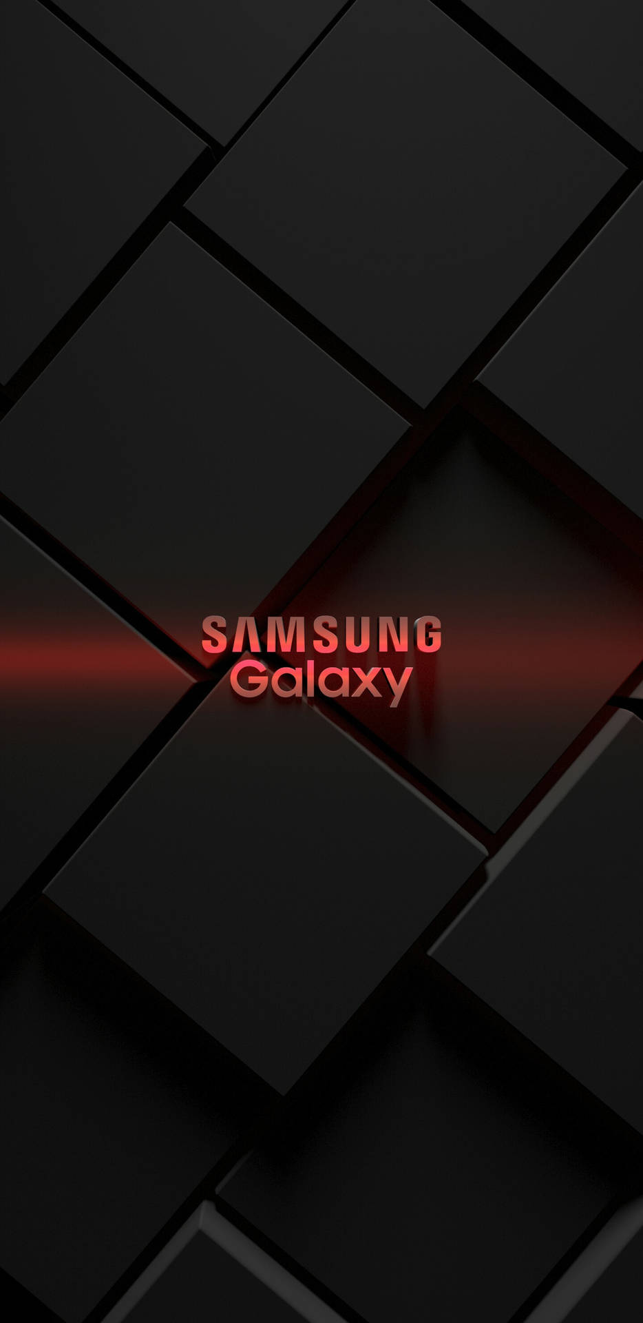 Samsung Galaxy Geometric Red Light Background