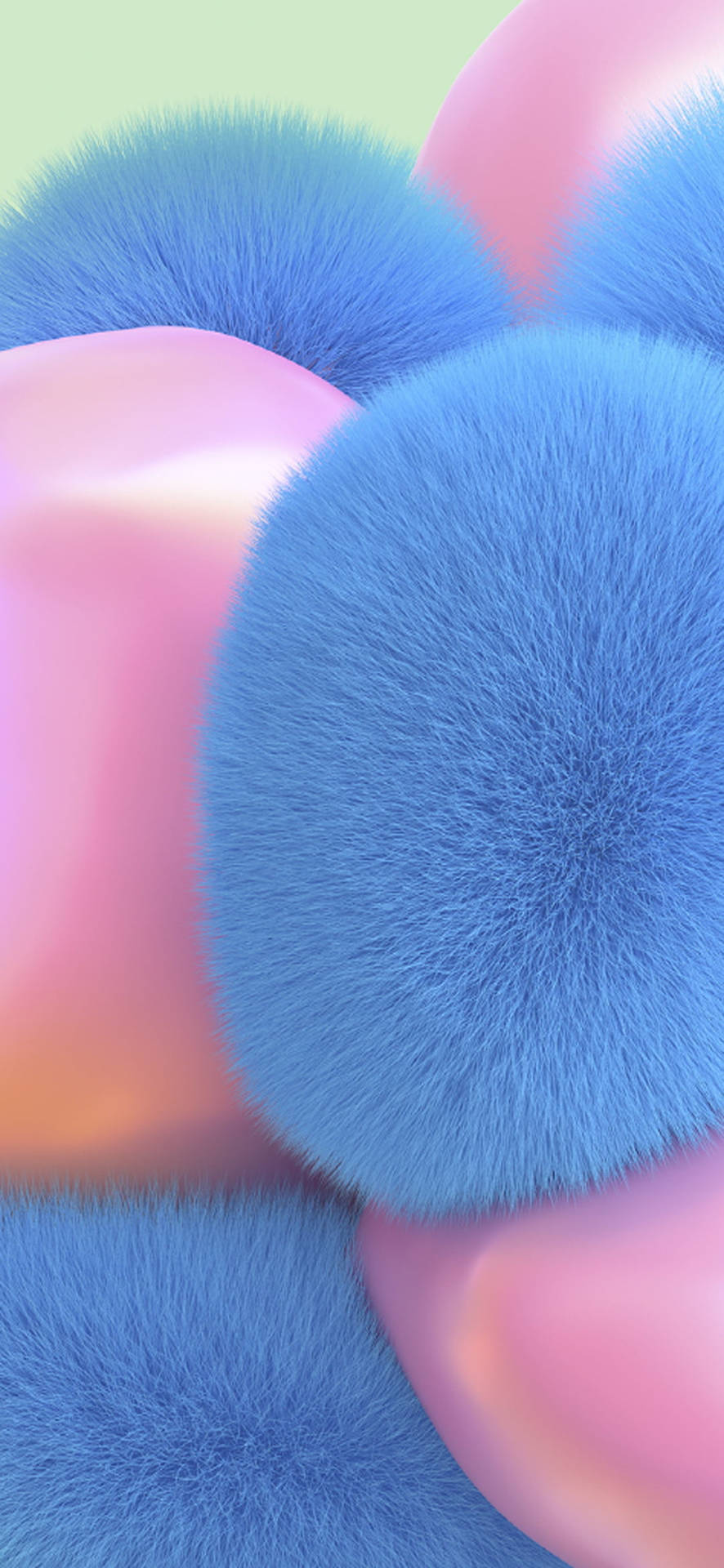 Samsung Galaxy S20 Furry Ball Background