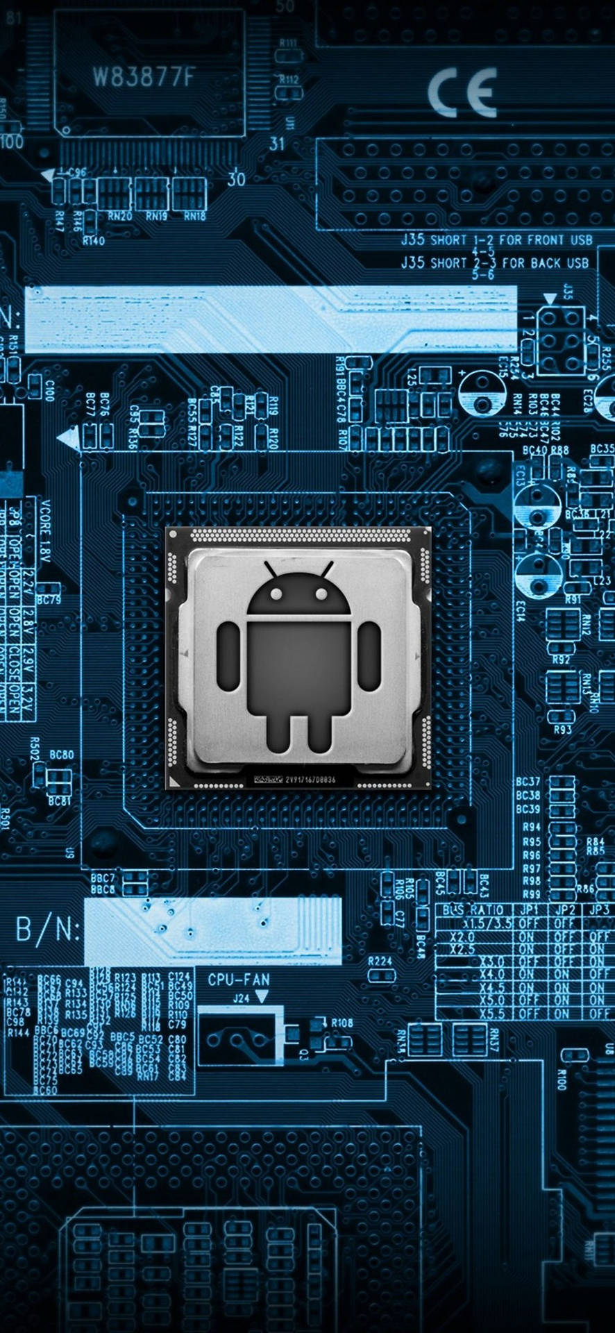 Samsung Galaxy S22 Android Circuit Background