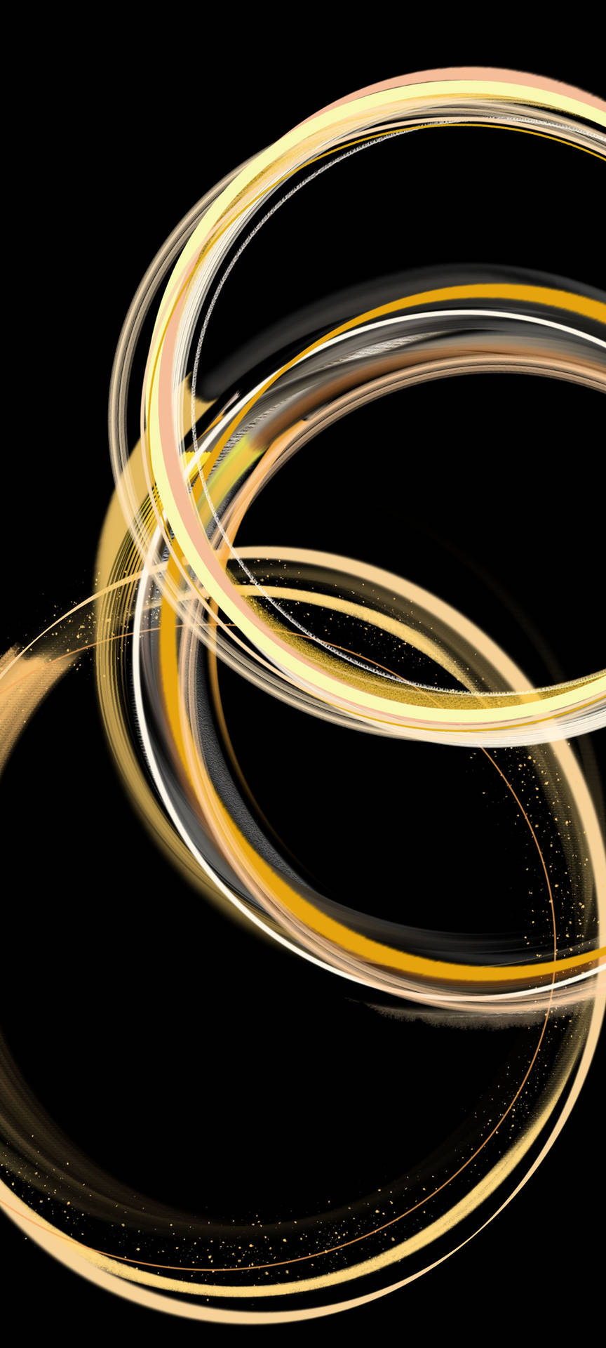 Samsung Galaxy S22 Gold Rings Background