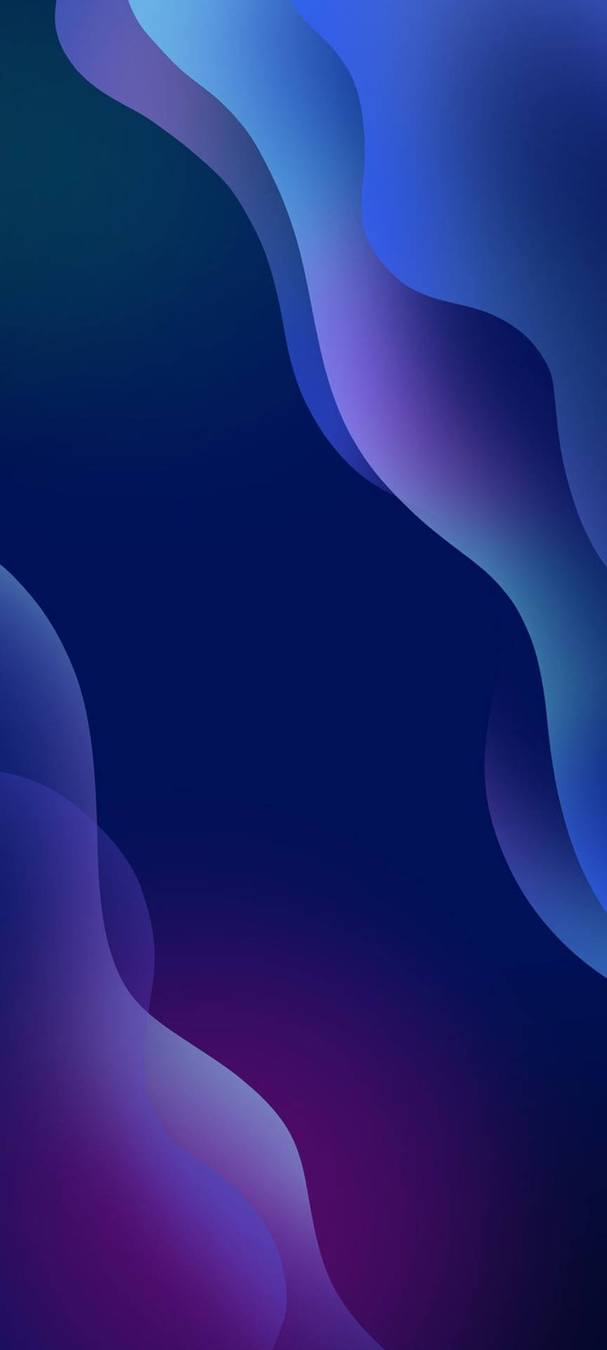 Samsung Galaxy S22 Purplish Blue Waves Background