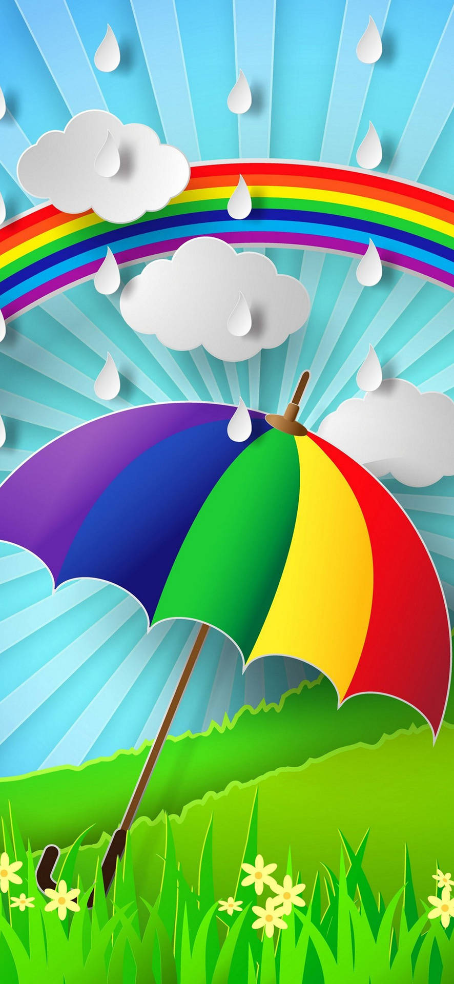 Samsung Galaxy S22 Rainy Weather Background