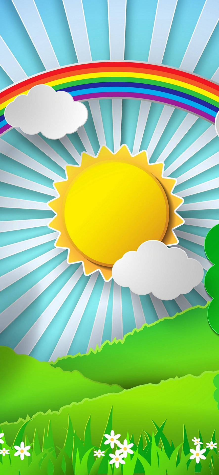 Samsung Galaxy S22 Sunny Weather Background