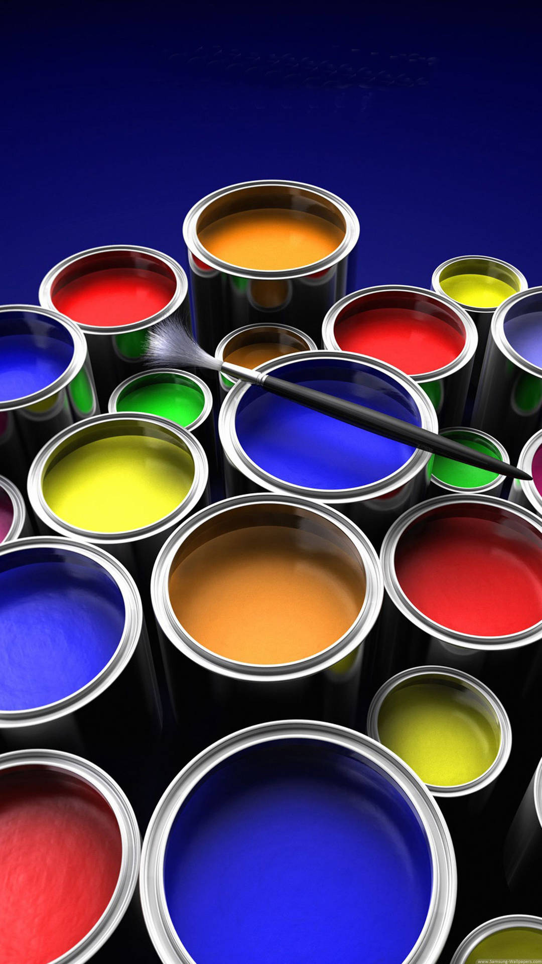 Samsung Galaxy S5 Paint Buckets Background