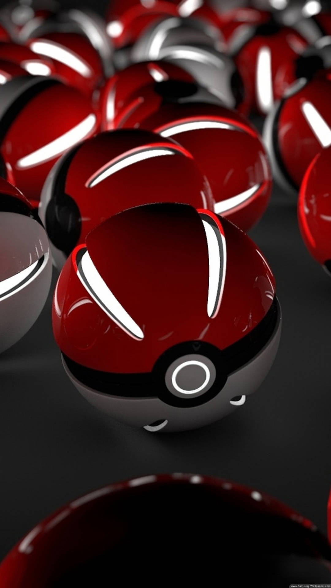 Samsung Galaxy S5 Pokeballs Background