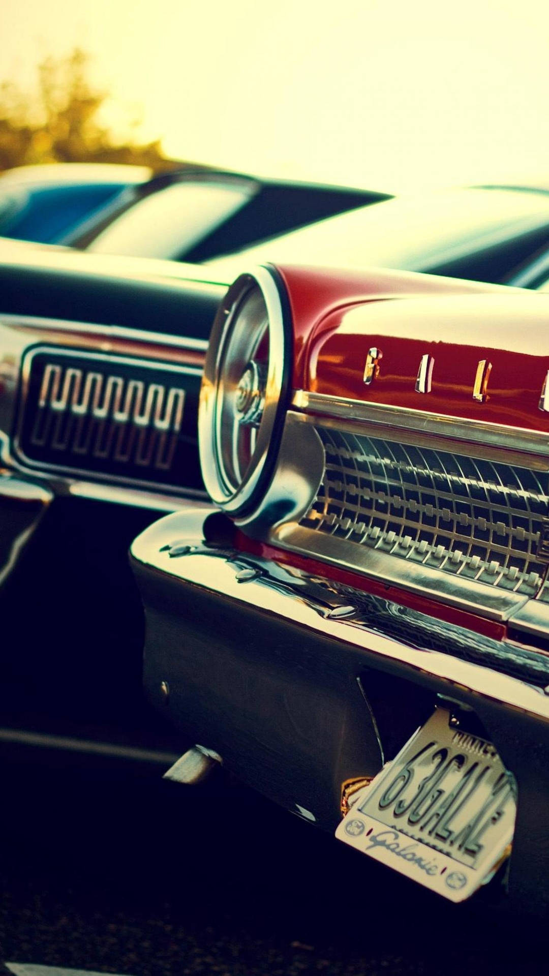 Samsung Galaxy S6 Edge Vintage Cars Background