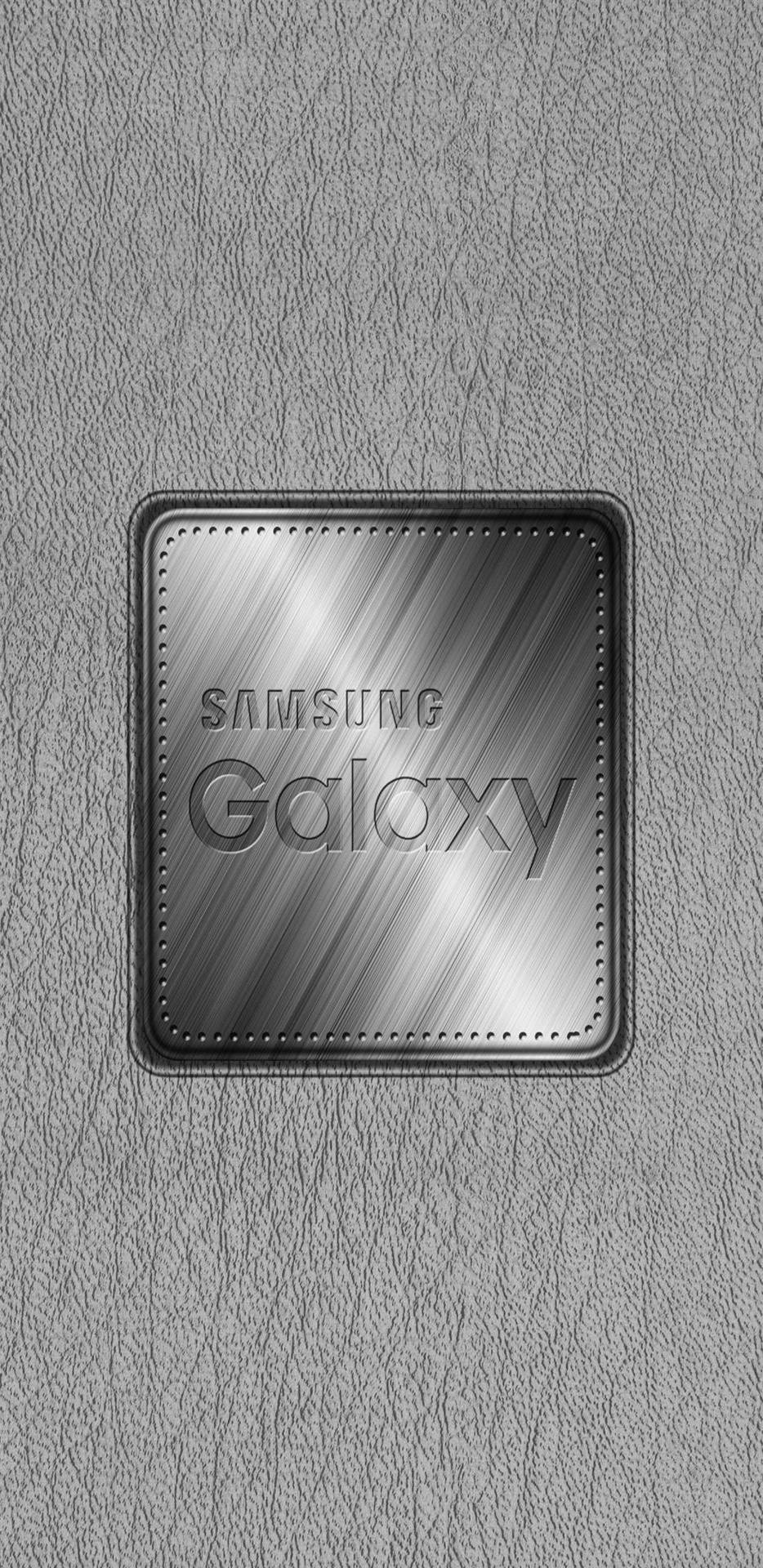 Samsung Galaxy Silver Leather Texture