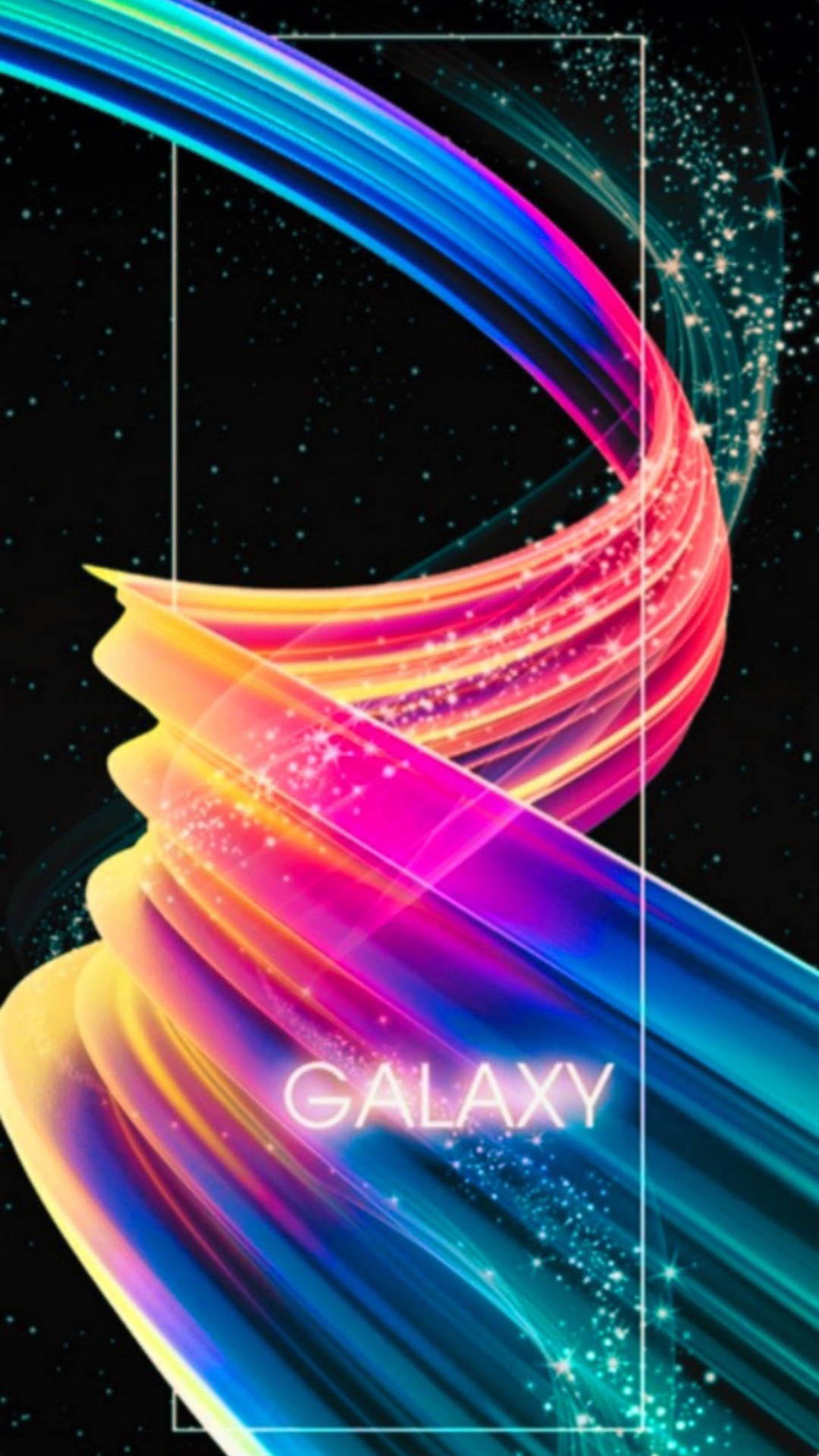 Samsung Galaxy Spiral Rainbow Vector Background