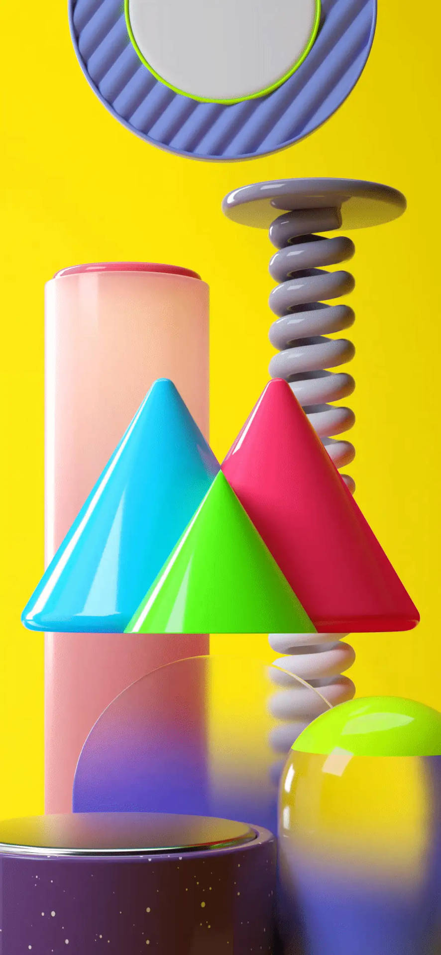 Samsung M21 Colorful Objects Background