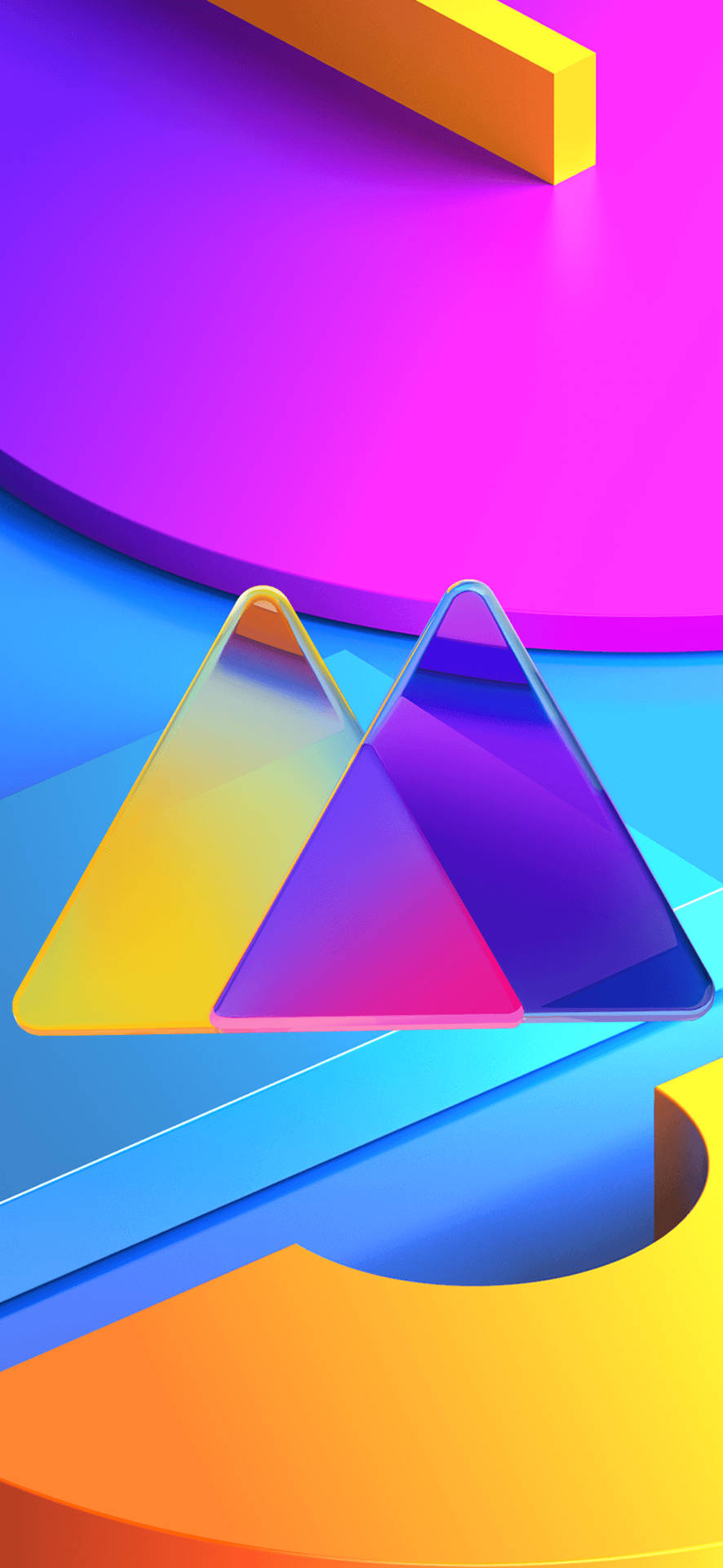 Samsung Mobile Abstract Shapes Background