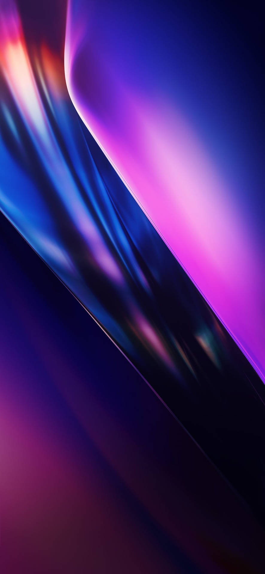 Samsung Mobile Iridescent Abstract Waves Background
