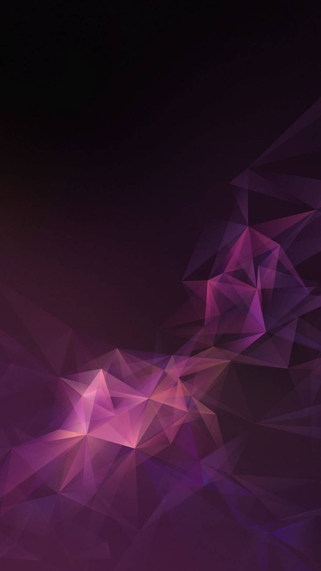 Samsung Mobile Purple Polygons Background