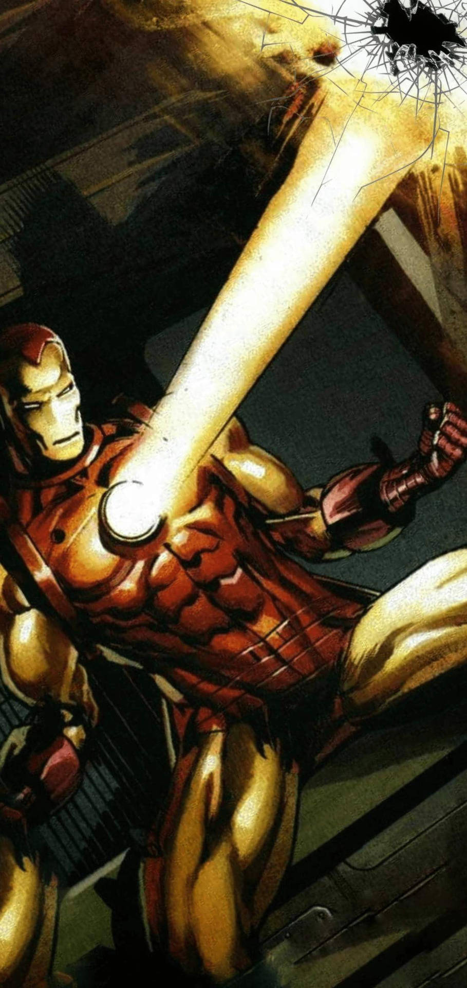 Samsung S10 Comic Book Iron Man Background