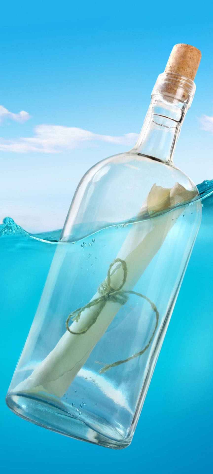 Samsung S21 Ultra Message Bottle Background