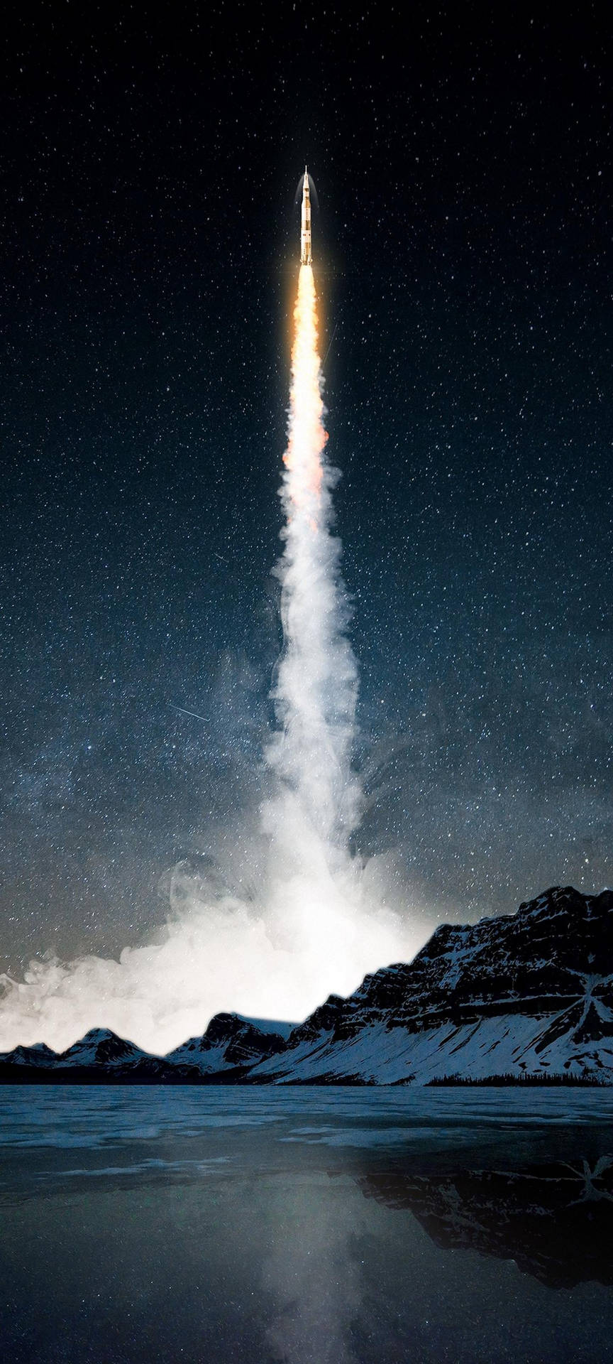 Samsung S21 Ultra Rocket Launch Background