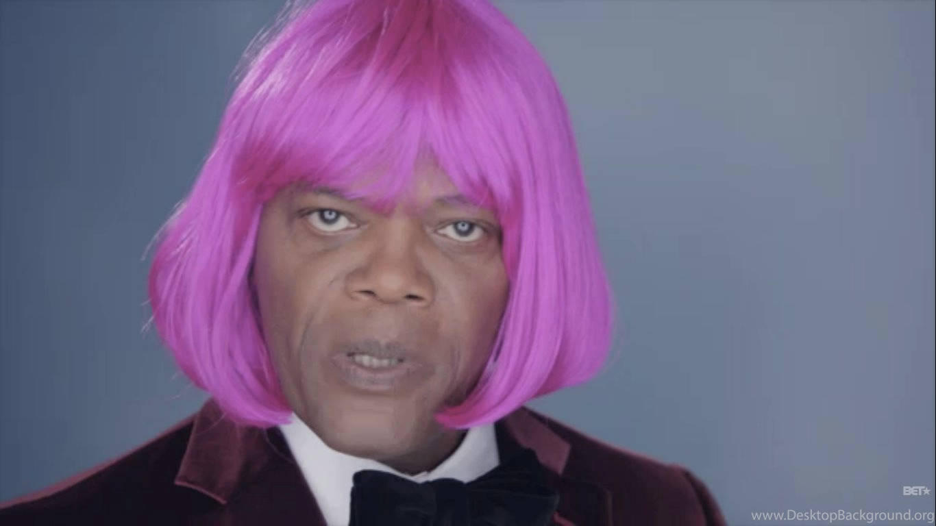Samuel L Jackson Pink Wig Background
