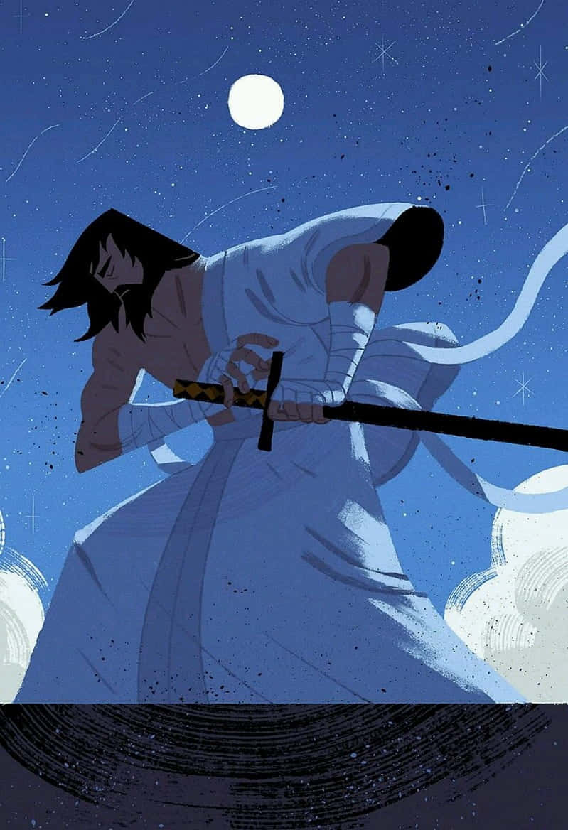 Samurai Anime Jack Hair Down