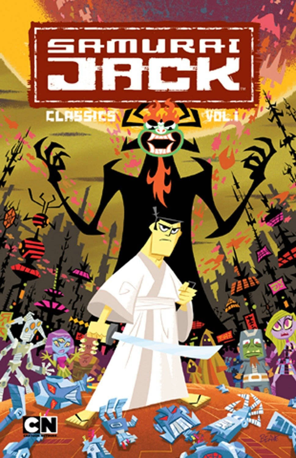 Samurai Jack Classics Comic Book Background