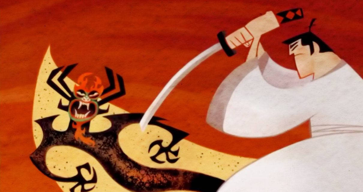 Samurai Jack Slaying Villain Aku