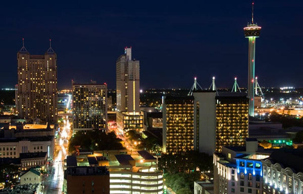 San Antonio At Night Background