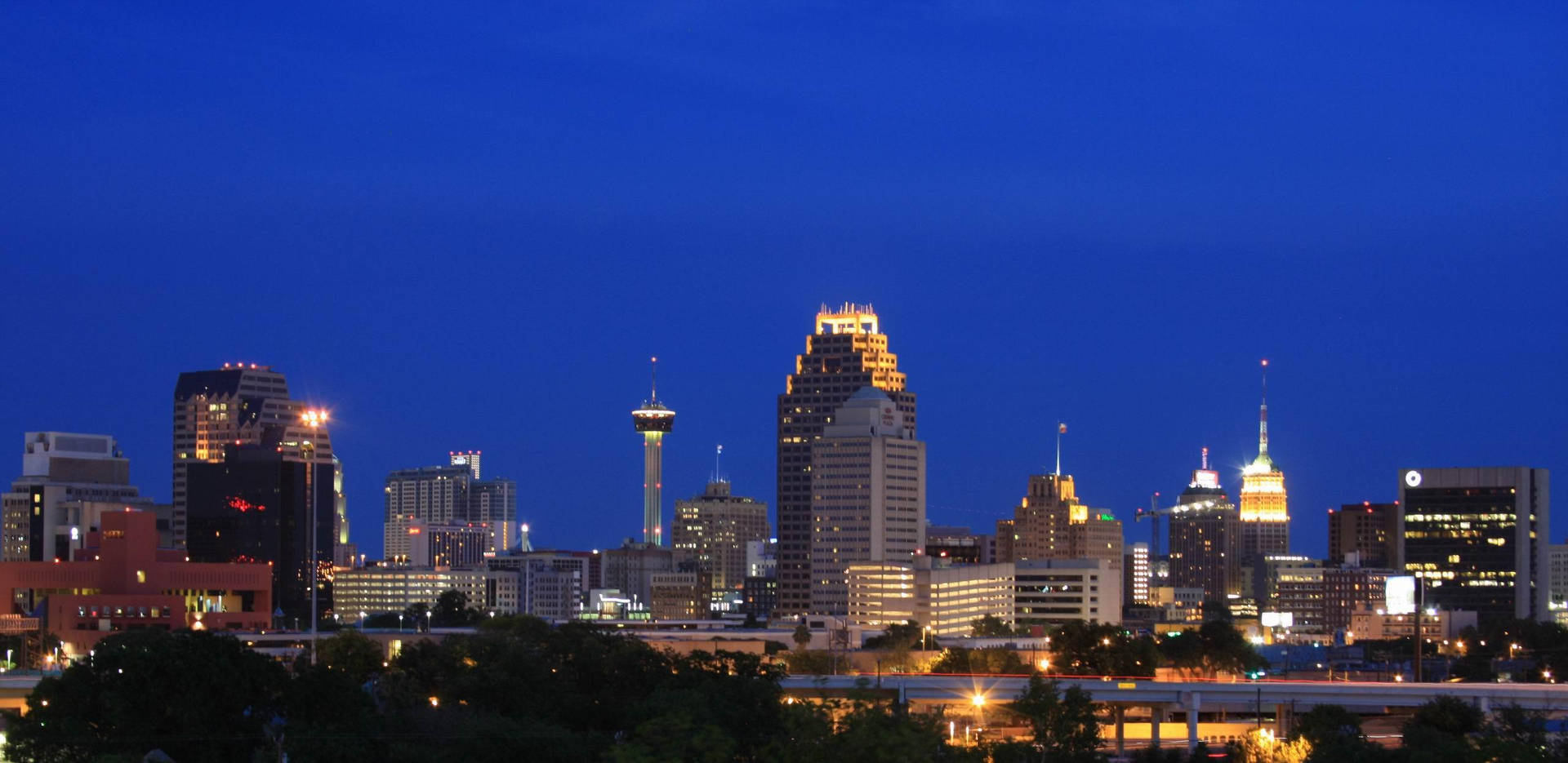 San Antonio Blue Night Background