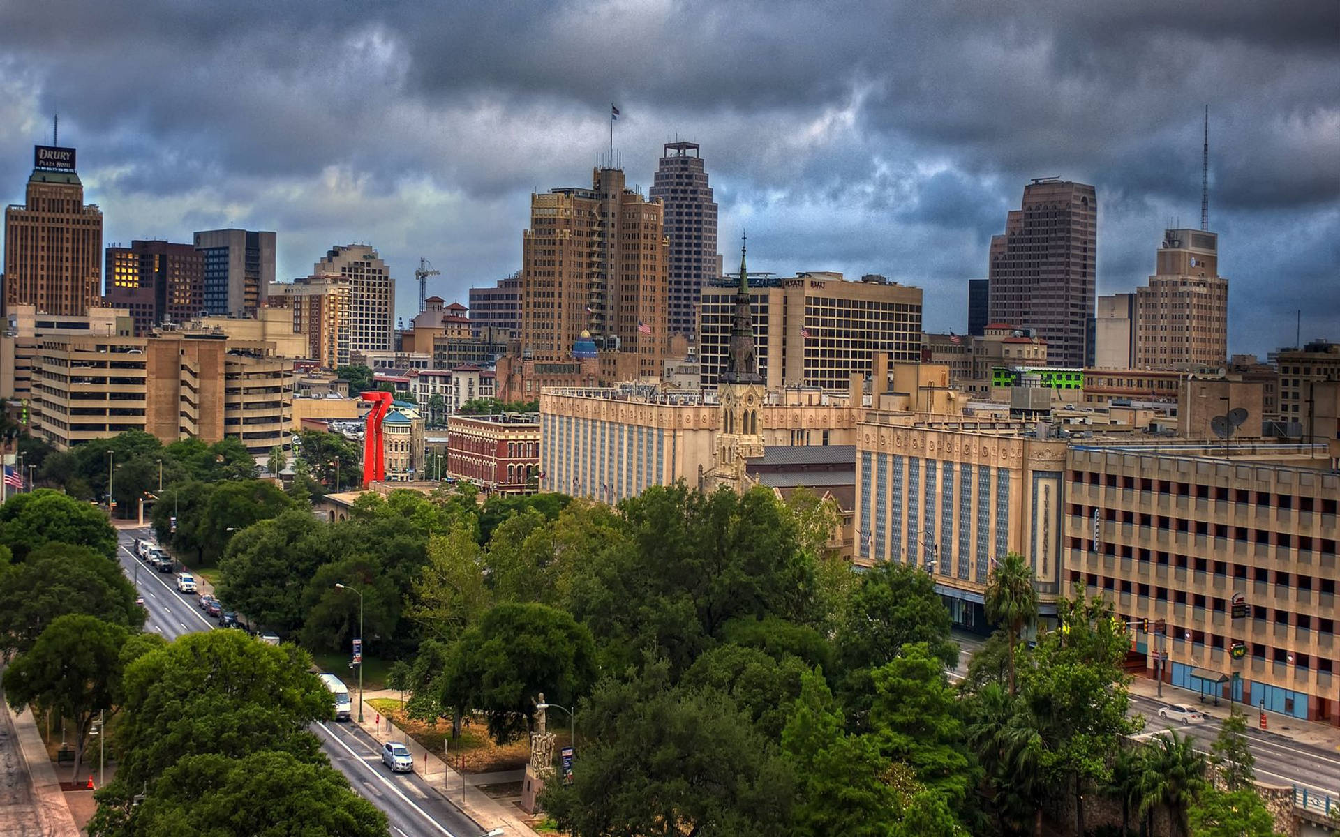 San Antonio Blue Sky Background