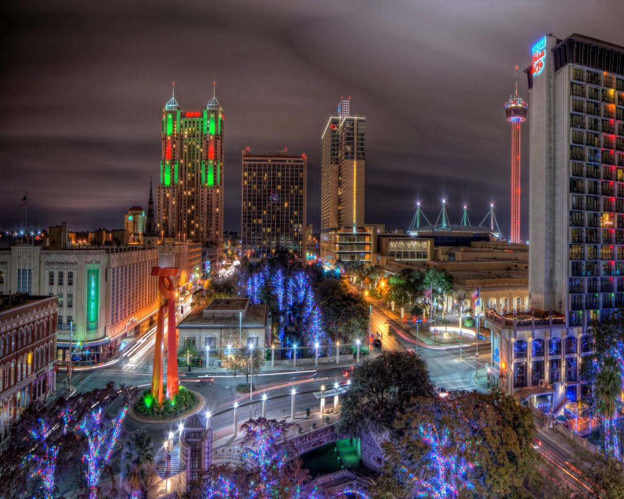 San Antonio Skyscrapers Background