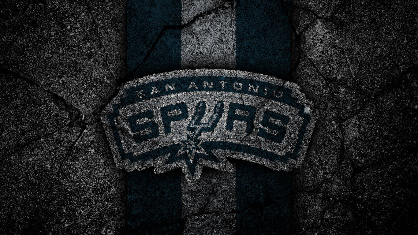 San Antonio Spurs Black Grain Background