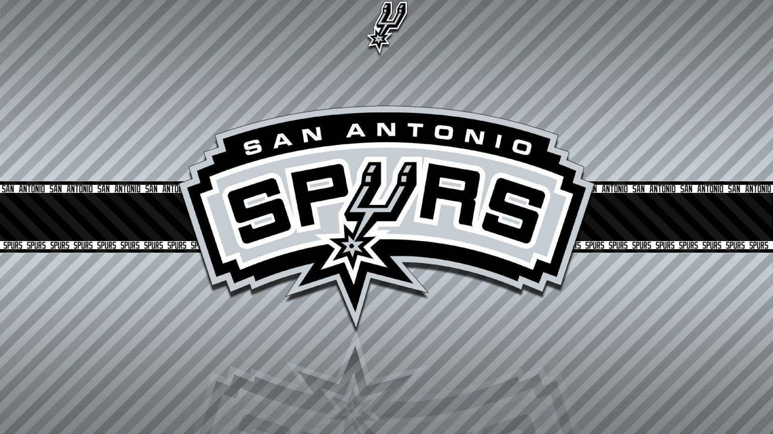 San Antonio Spurs Gray Logo Background
