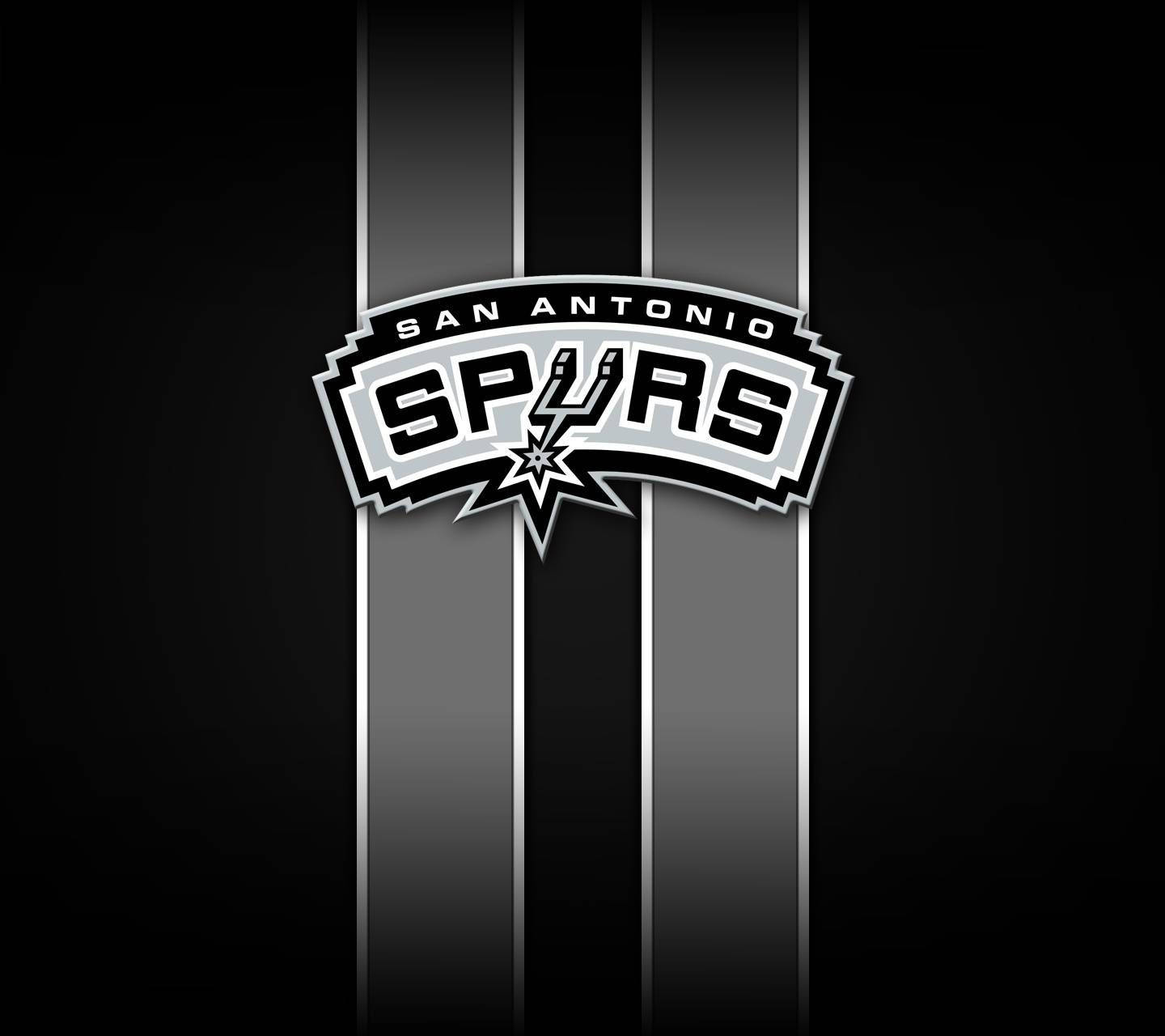 San Antonio Spurs Grey Logo Background