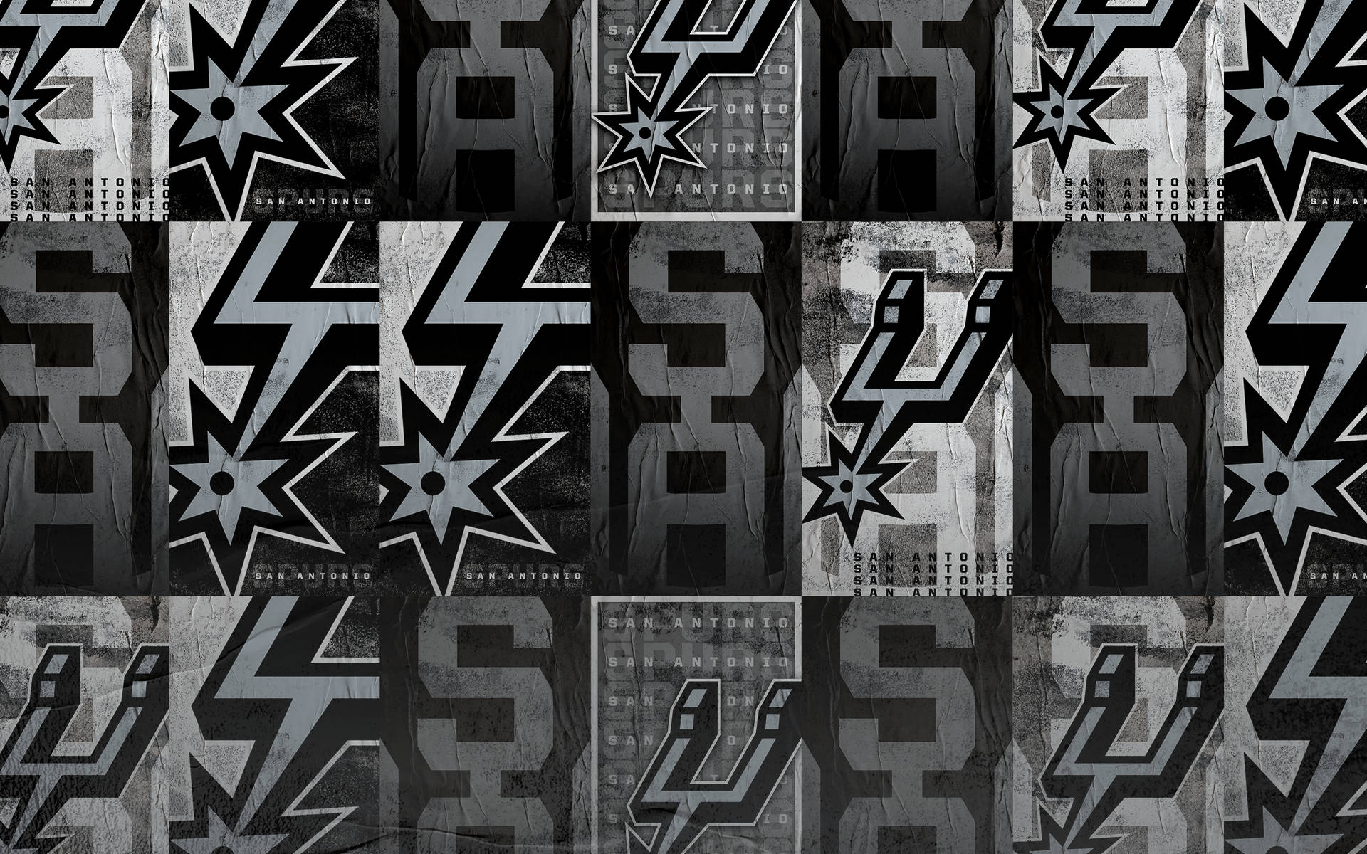 San Antonio Spurs Logo Pattern