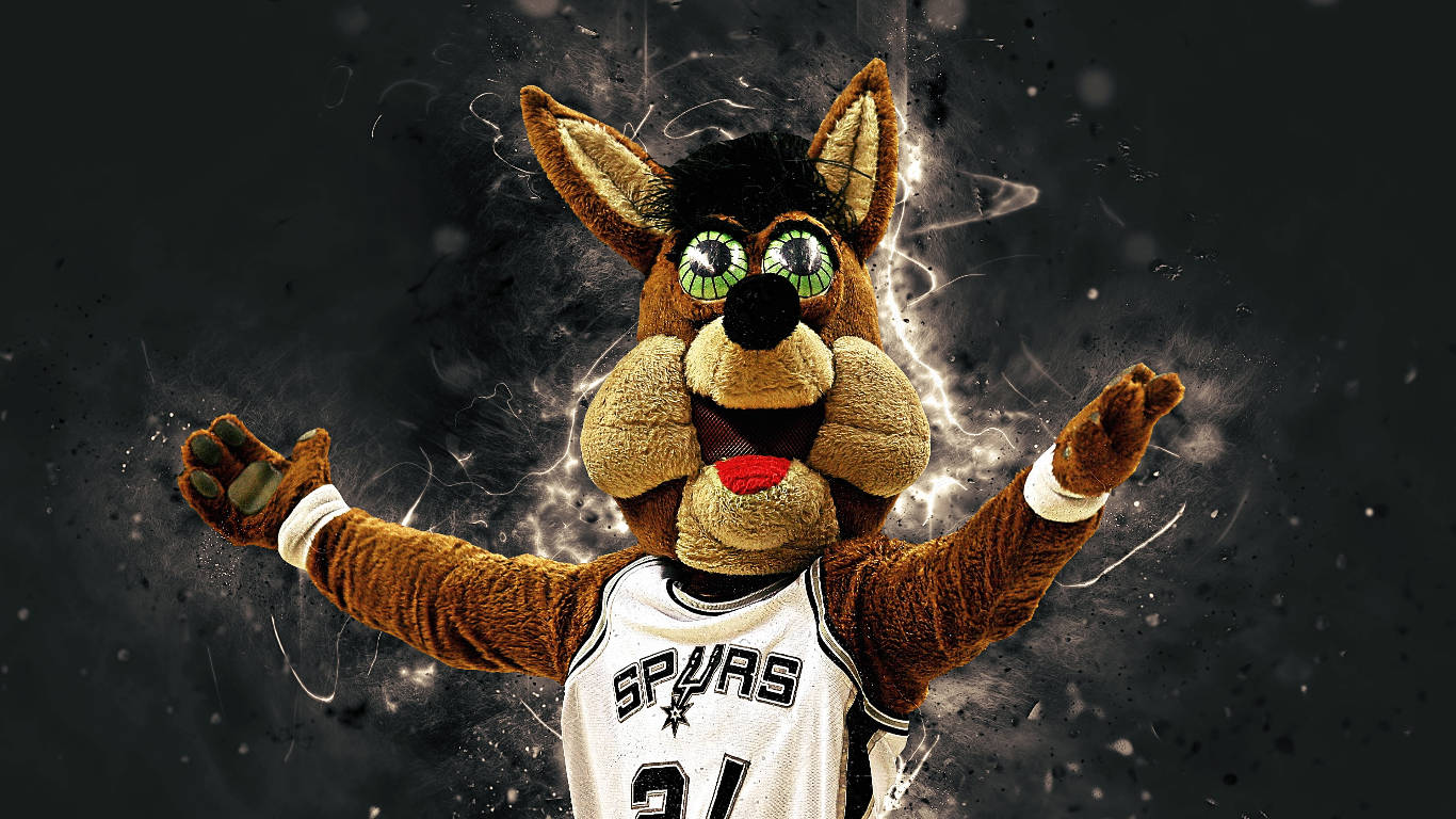 San Antonio Spurs Mascot Coyote Background