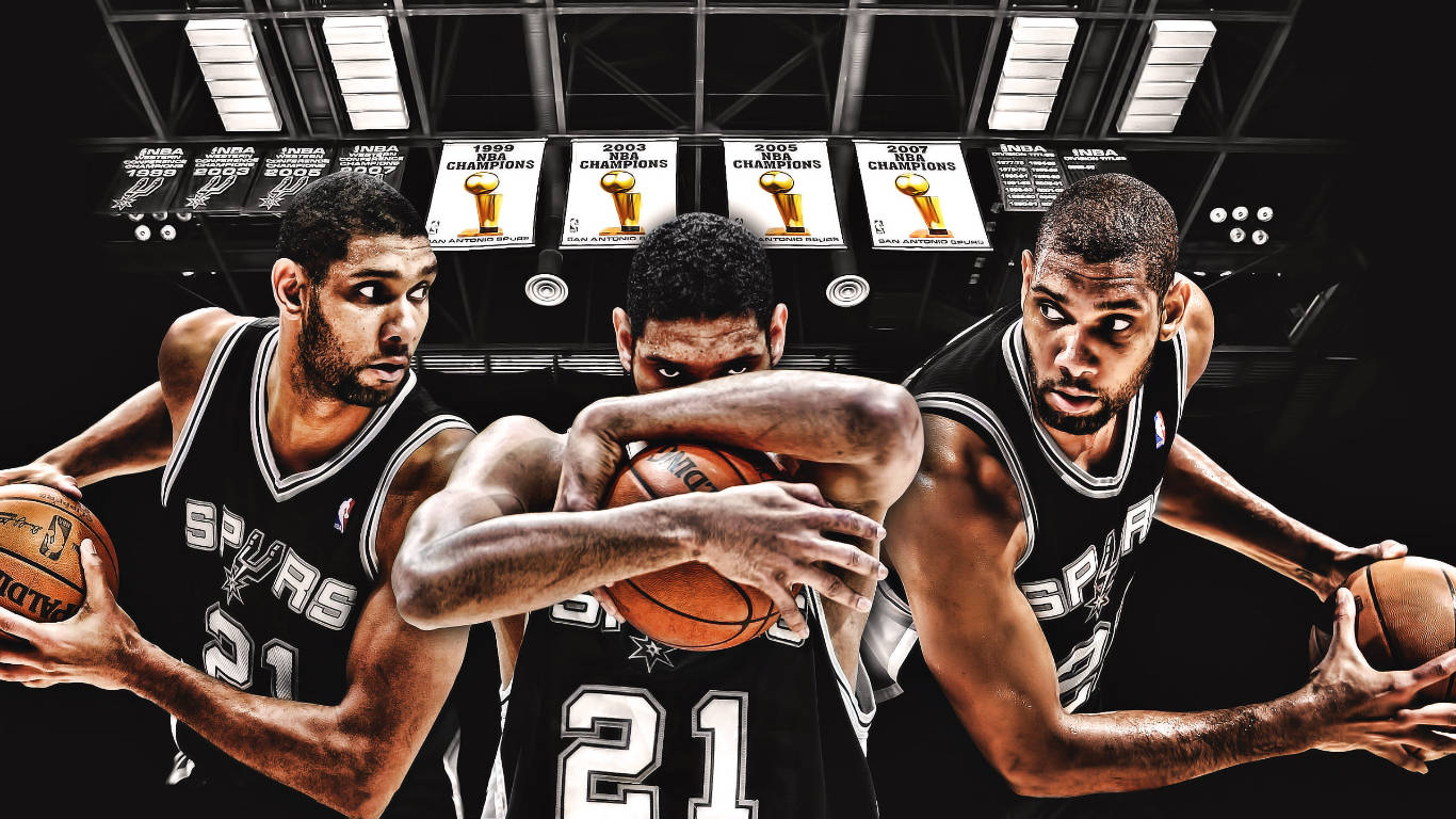 San Antonio Spurs Tim Duncan Jersey Background