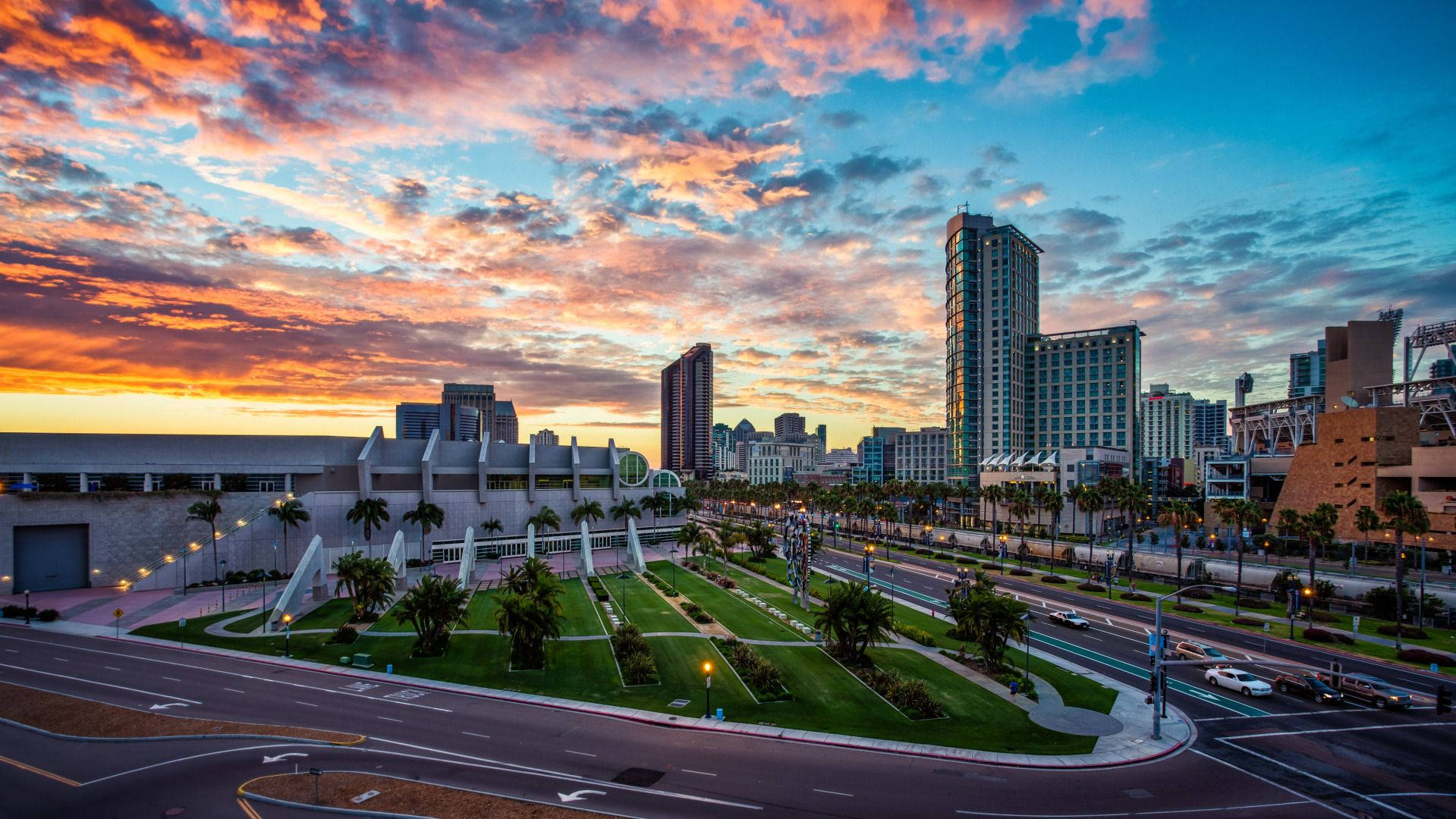 San Antonio Sunset Background