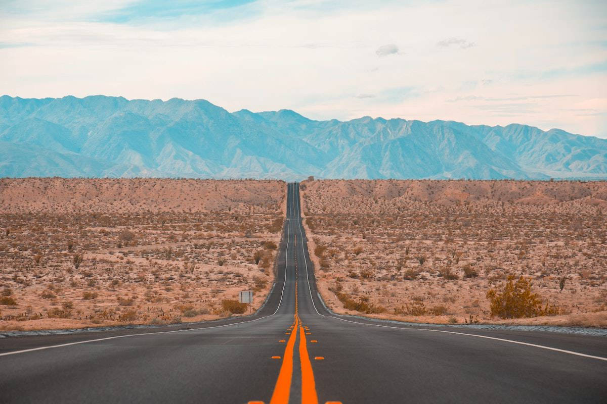 San Diego Desert Road Background