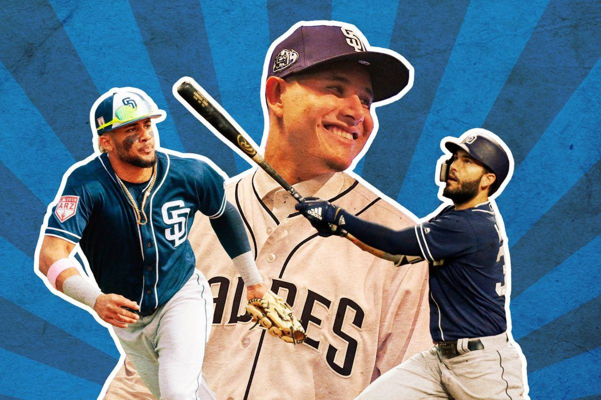 San Diego Padres Baseball Art Background