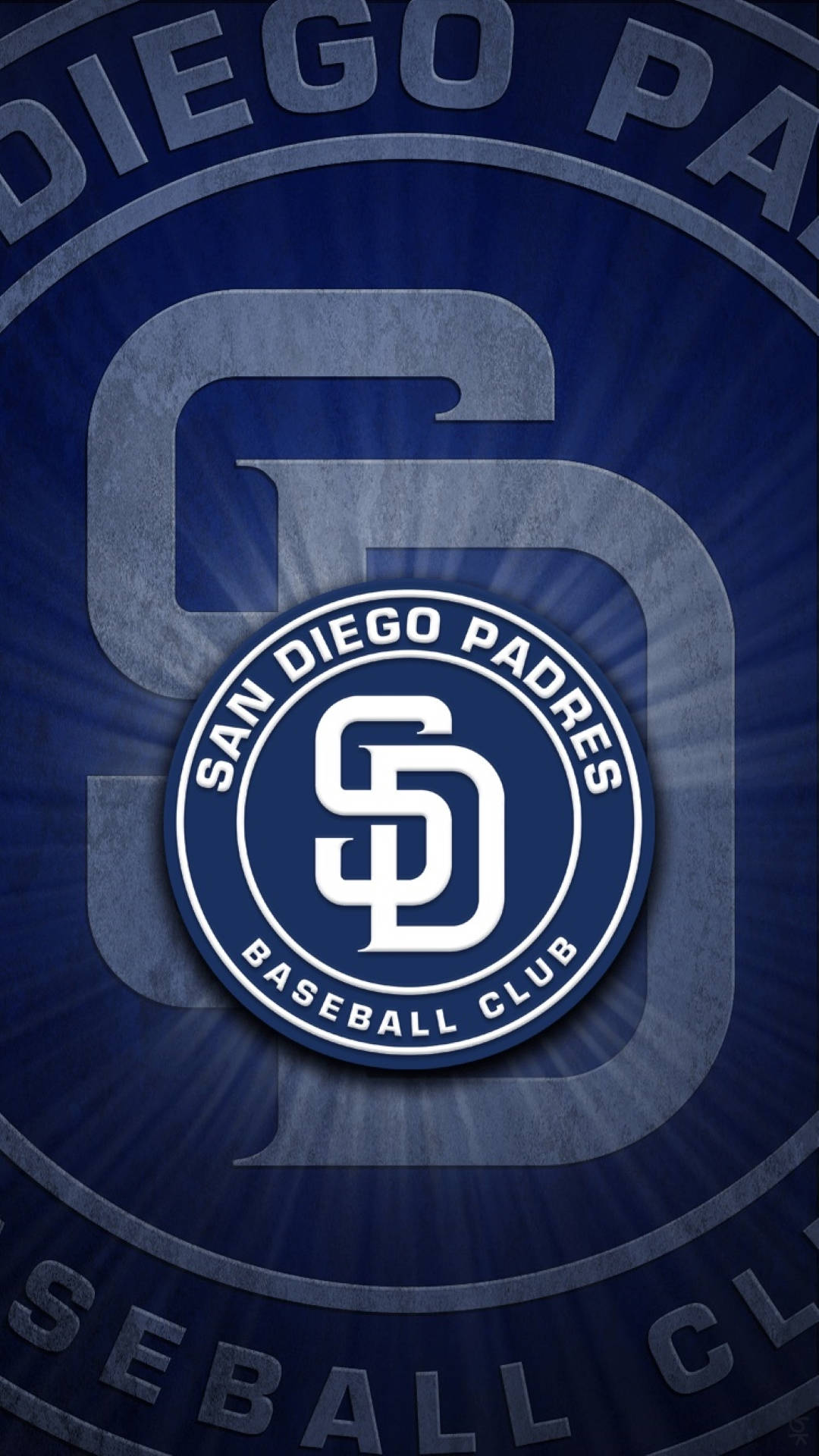 San Diego Padres Blue Circle Logo Background