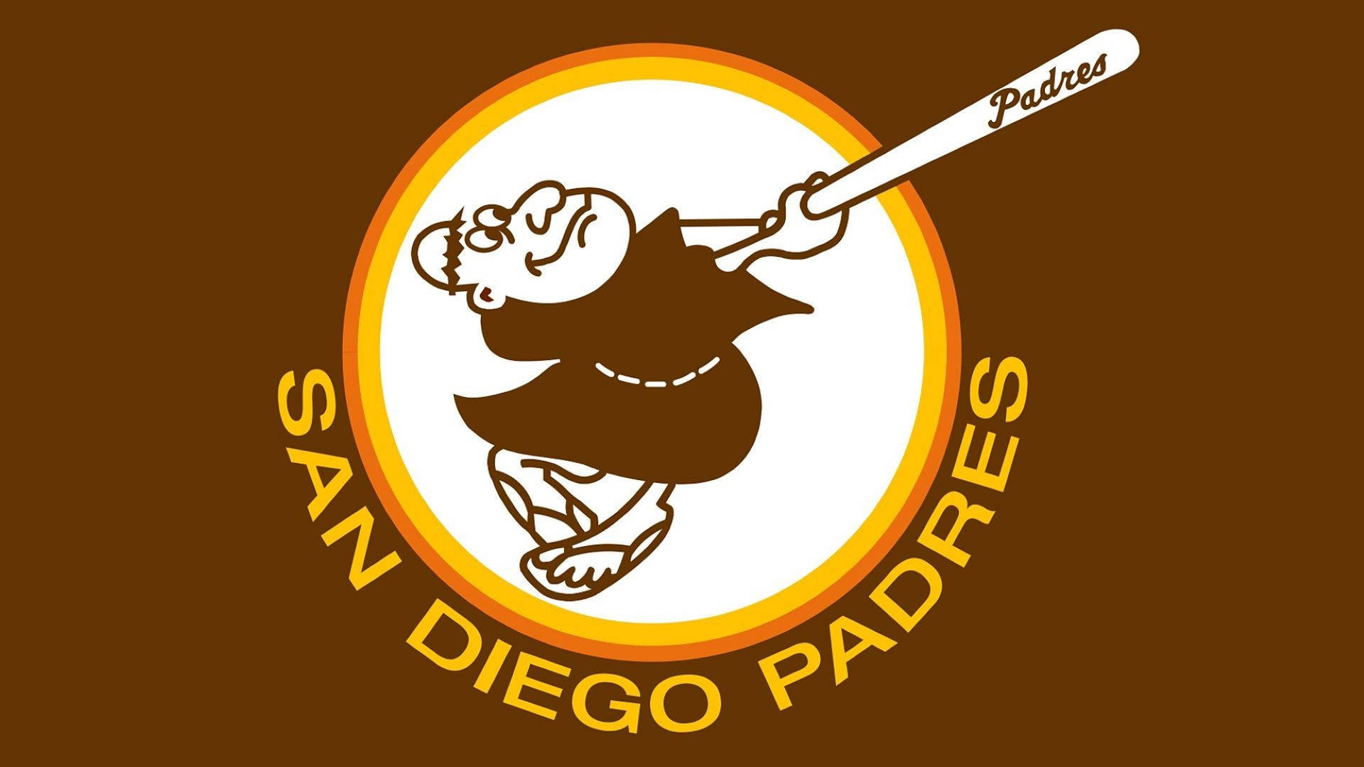 San Diego Padres Brown Monk Logo Background