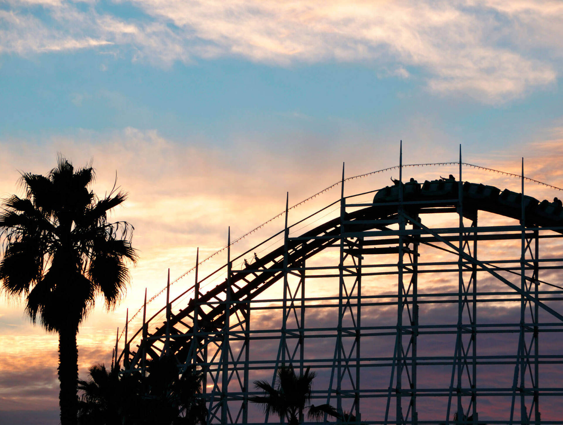 San Diego Rollercoaster Silhouette