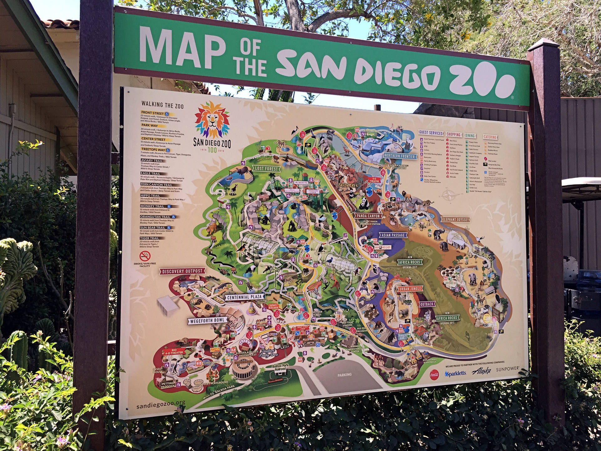 San Diego Zoo Map Background