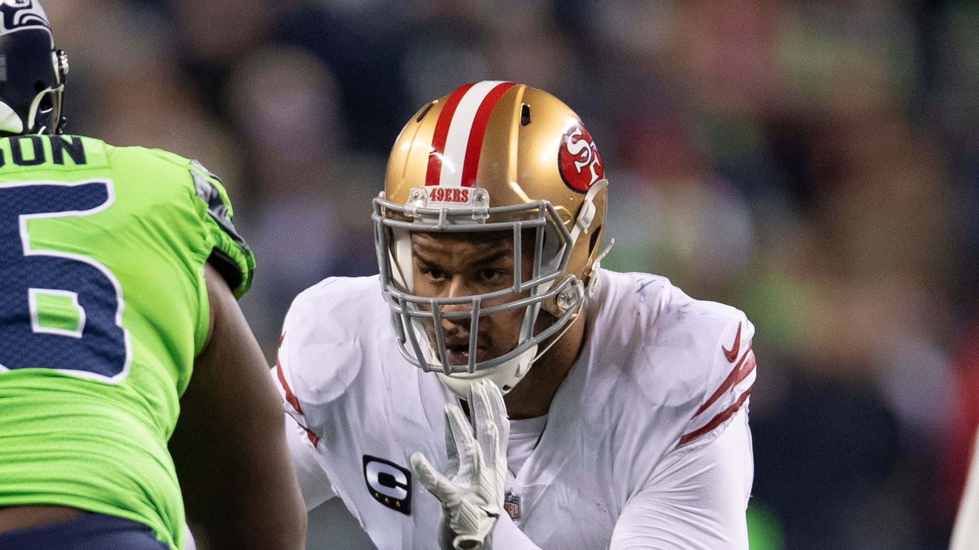 San Francisco 49ers Arik Armstead Versus Seattle Seahawks Background