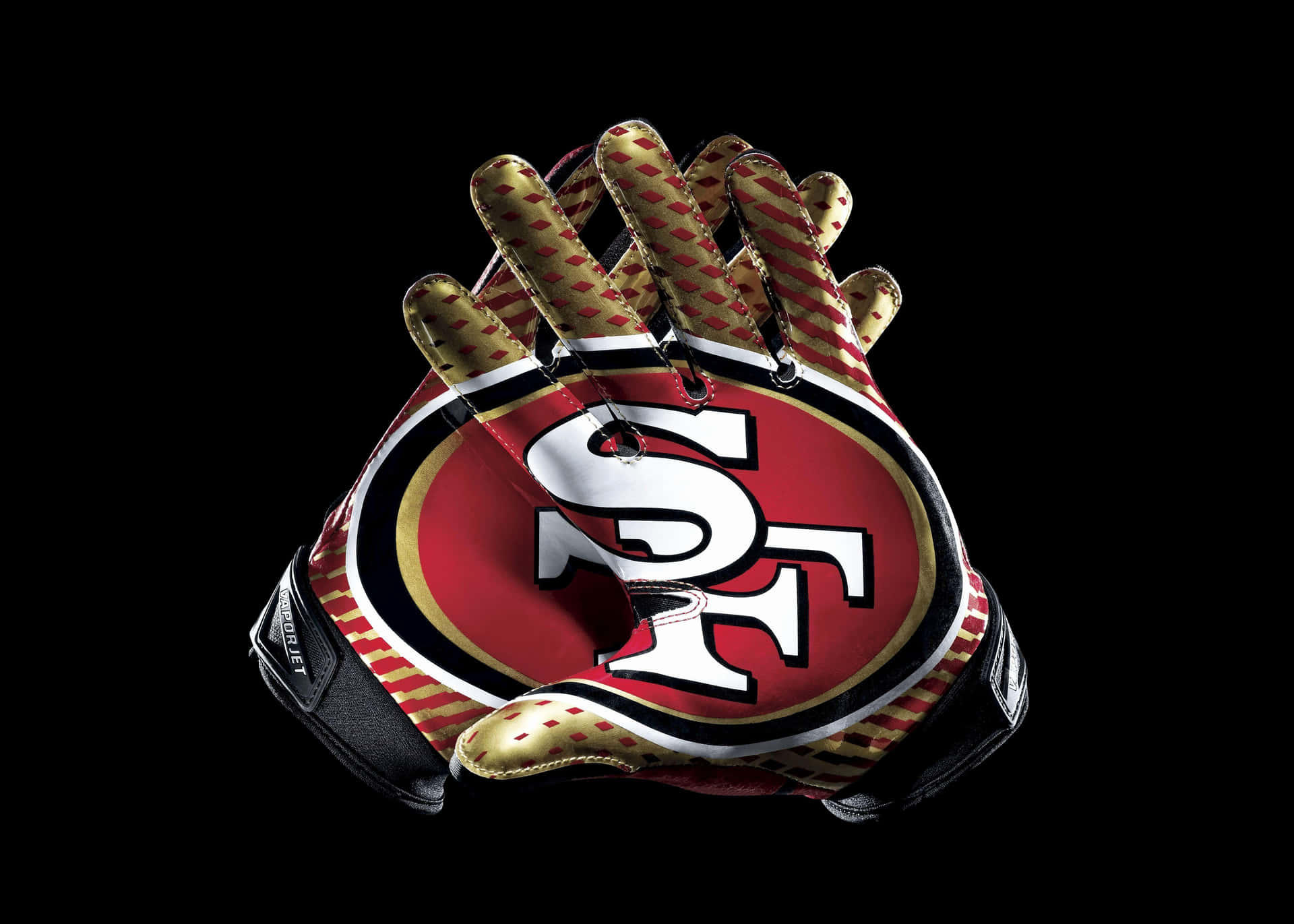 San Francisco 49ers Football Gloves Background